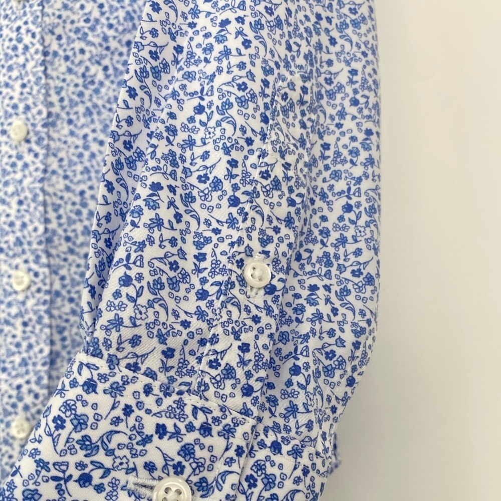 Boys Class Club Long Sleeve Point Collar Floral Button Down Shirt - Picture 3 of 8